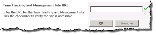 Image of the TTM site URL field