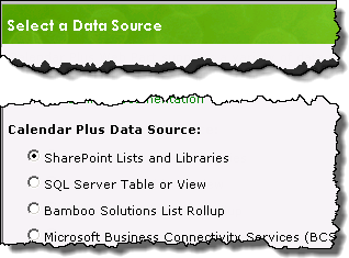 Edited image of Data source settings screen