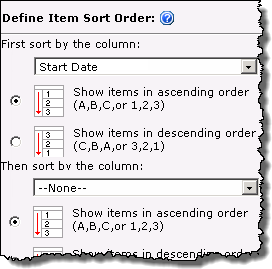Define Sort Order