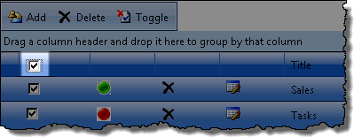 Image of select all checkbox in toolbar
