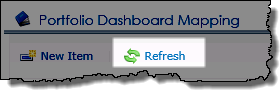 Image of the Portfolio Dashboard Mapping Refresh button
