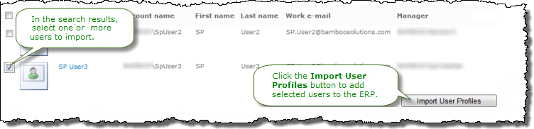 User Profile Import tool