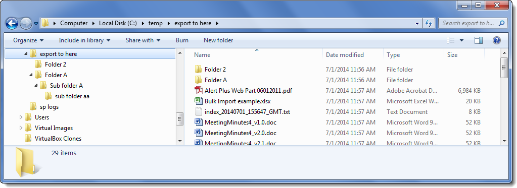 folder structure export output.png